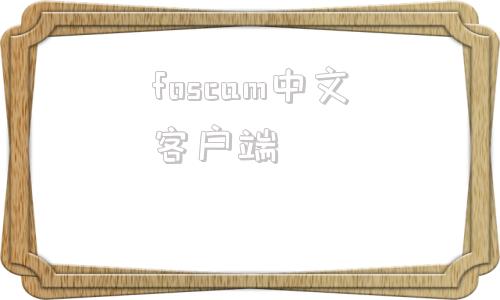 foscam中文客户端capture中文官网下载